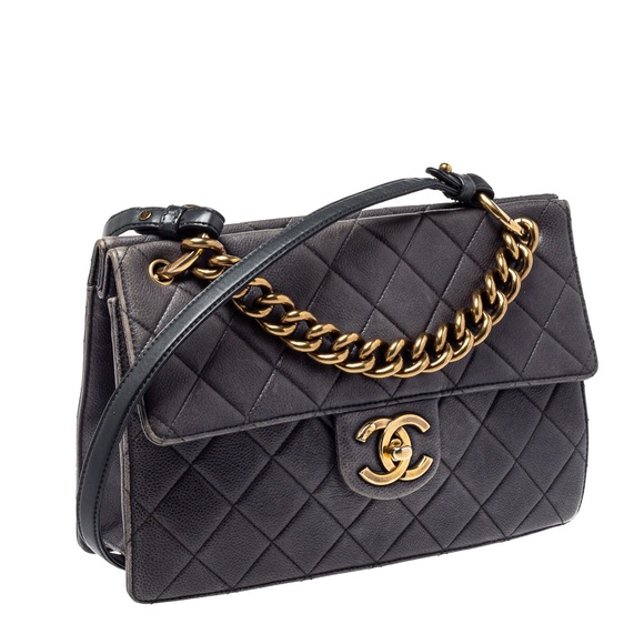 CHANEL Retro Classic Quilted Leather with Gold Chain Accent and Crossbody Strap - Picture 9 of 12
